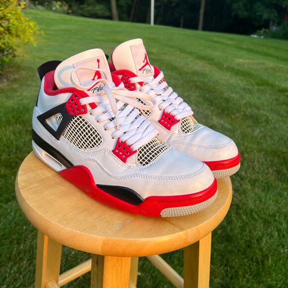 Nike Air Jordan 4 Retro OG Fire Red 2020 Men's Shoes - Size 11.5 - Ships Now